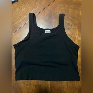 PINK by Victoria Secret Black Crop Top Size Medium